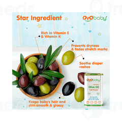 Oyo Baby 0 To 5 Years Cold Pressed Olive Oil 200ml