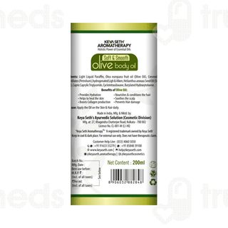 Keya Seth Aromatherapy Soft & Smooth Olive Body Oil 200ml