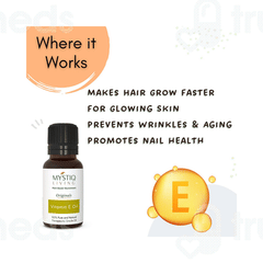 Mystiq Living Vitamin E Oil 15ml