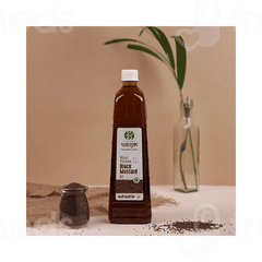 Satvyk Wood Pressed Black Mustard Oil 1ltr