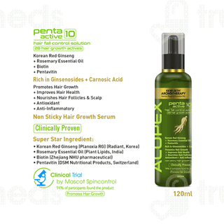 Keya Seth Aromatherapy Alopex Penta Active 10 Hair Fall Control Solution 120ml