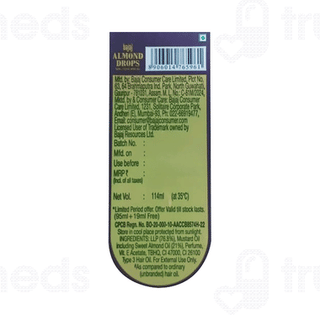 Bajaj Almond Drops Hair Oil 95ml+19ml Free