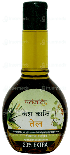 Patanjali Kesh Kanti Tel 100ml + 20ml Extra With 25gm Kesh Kanti Herbal Mehndi Free