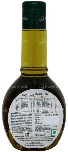 Patanjali Kesh Kanti Tel 100ml + 20ml Extra With 25gm Kesh Kanti Herbal Mehndi Free