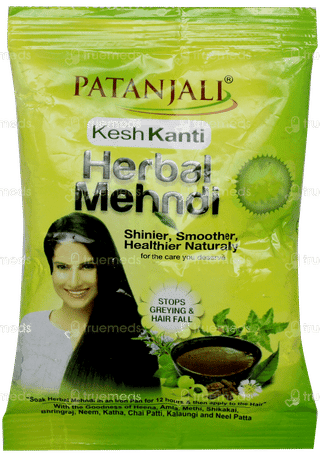 Patanjali Kesh Kanti Tel 100ml + 20ml Extra With 25gm Kesh Kanti Herbal Mehndi Free