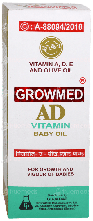 Growmed Ad Vitamin Baby Oil 200ml