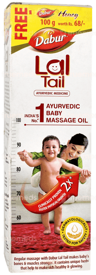 Dabur Lal Tail 200ml With 100gm Honey Free