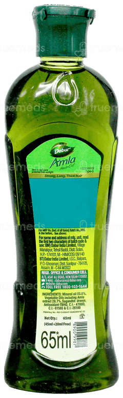 Dabur Amla New Hair Oil 45Ml + 20Ml Free