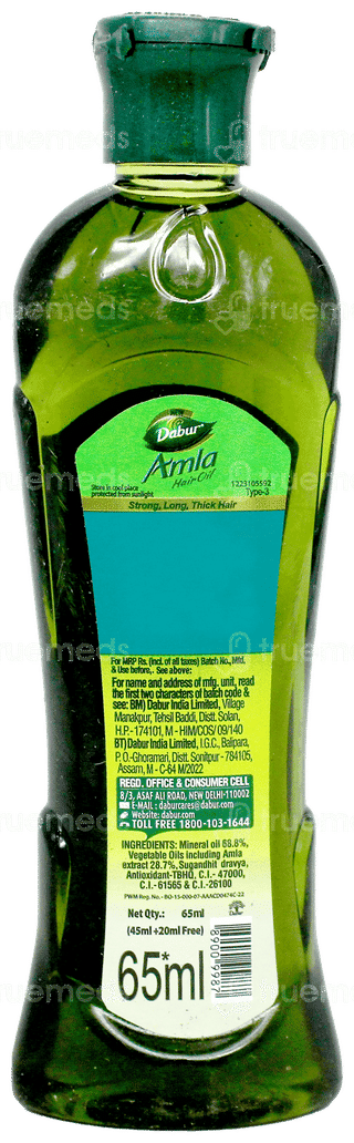 Dabur Amla New Hair Oil 45Ml + 20Ml Free