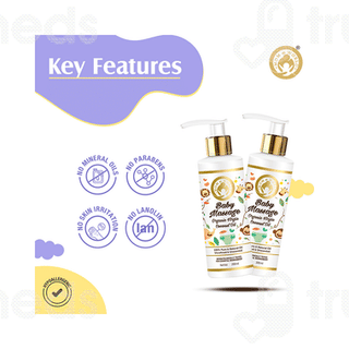 Mom & World Baby Massage Organic Virgin Coconut Oil 200ml