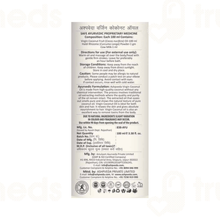 Ashpveda Cold Pressed Virgin Coconut Oil 100ml
