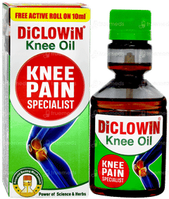 Diclowin Knee Oil 60ml With Free Diclowin Active Roll On 10ml