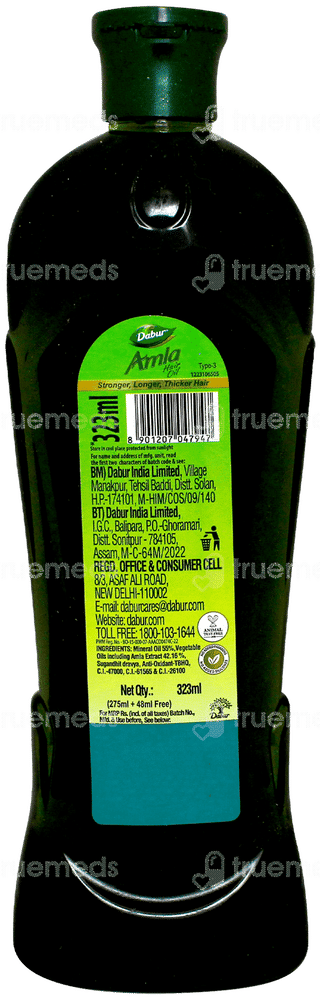 Dabur Amla Hair Oil 275ml With 48ml Extra