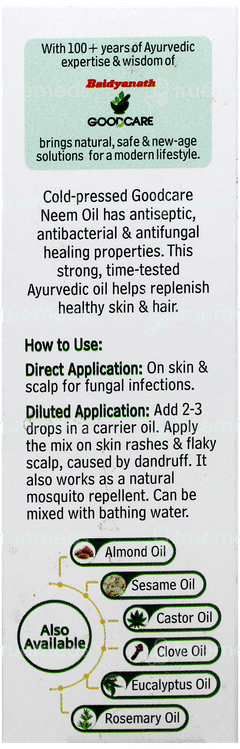 Baidyanath Goodcare Cold Pressed Neem Oil 50Ml