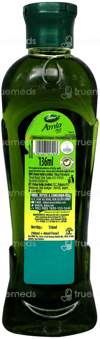 Dabur Amla Hair Oil 90Ml + 46Ml Free