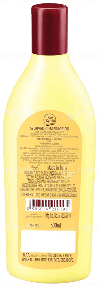 Keo Karpin Herbal Body Oil 500Ml