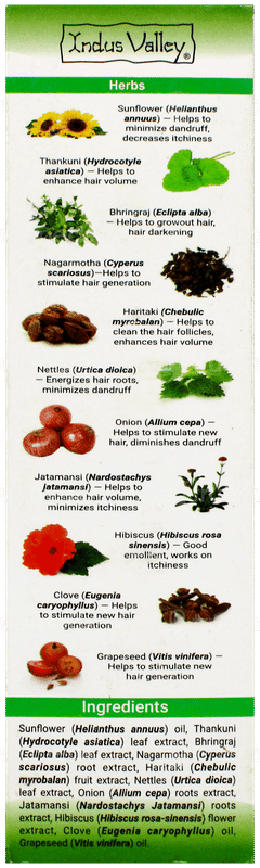 Indus Valley Bio Organic Growout Hair Oil 100Ml
