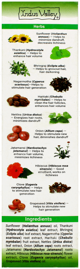 Indus Valley Bio Organic Growout Hair Oil 100Ml