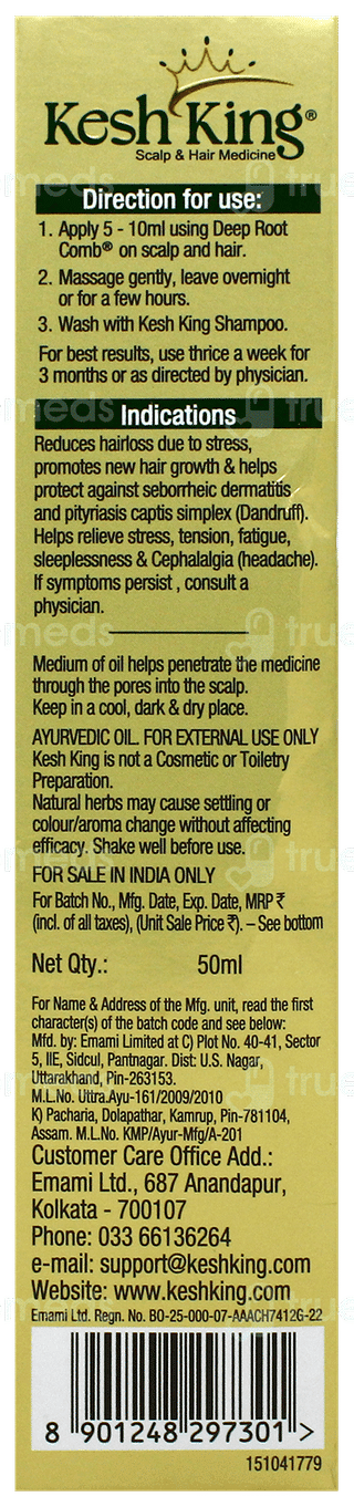 Kesh King Gold New & Improved Ayurvedic Oil 50Ml