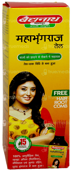 Baidyanath Mahabhringraj Tel 200Ml With Hair Root Comb Free