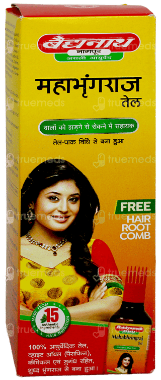 Baidyanath Mahabhringraj Tel 200Ml With Hair Root Comb Free