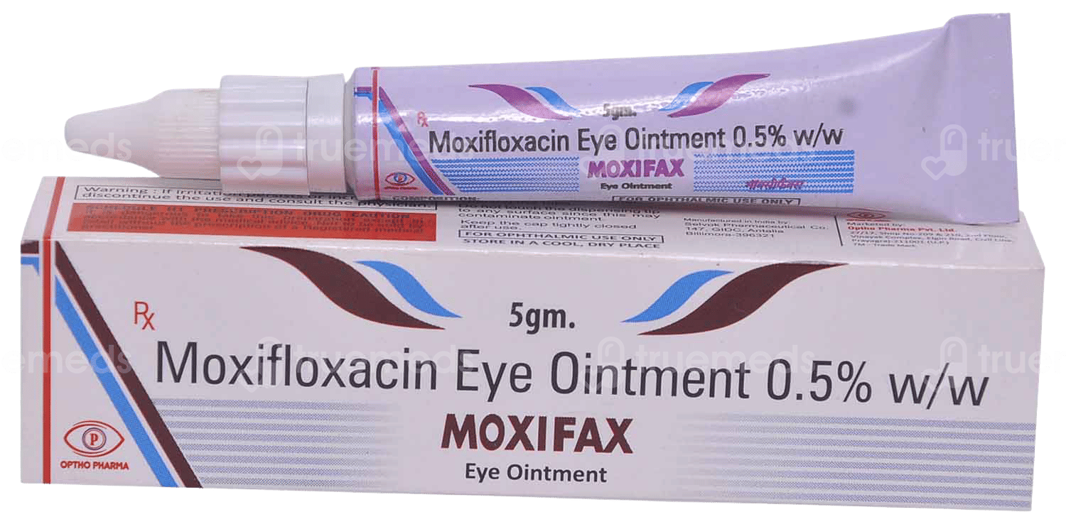 Moxifax 0.5 % Ointment 5 Gm: Uses, Side Effects, Price & Substitutes