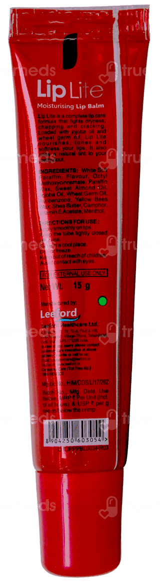 Lip Lite Spf 15 Strawberry Moisturising Lip Balm 15Gm