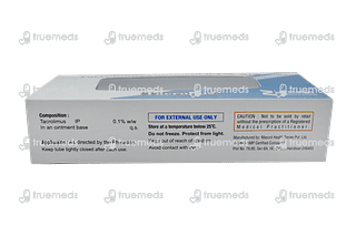 Tacrolius 0.1%  Ointment 10 GM