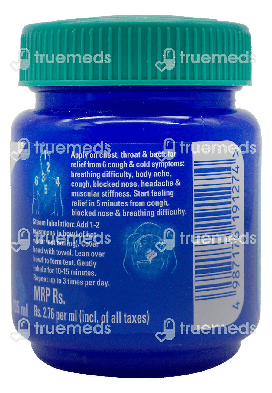 Vicks Vaporub 105 Ml - Uses, Side Effects, Dosage, Price | Truemeds