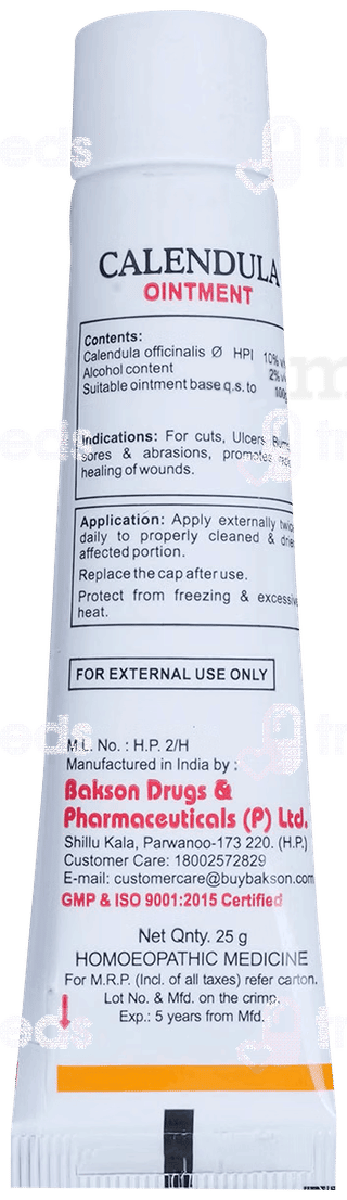 Baksons Calendula Ointment 25Gm