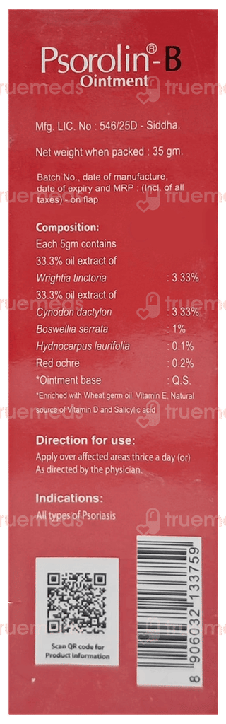Psorolin B Ointment 35Gm