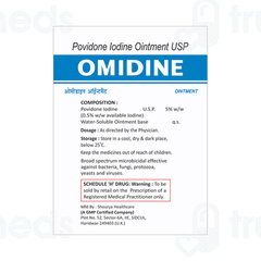 Omidine 5 % Ointment 15 Gm