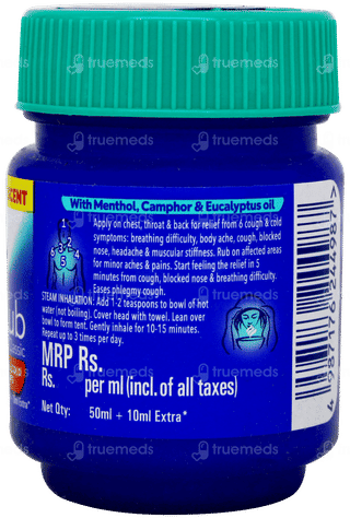 Vicks Vaporub 50ml+10ml Extra