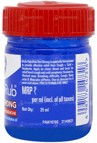 Vicks Vaporub Xtra Strong 2x Menthol 25ml