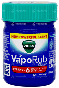 Vicks Vaporub Classic New Powerful Scent 25ml+5ml Extra Vicks Vaporub Classic New Powerful Scent 25ml+5ml Extra