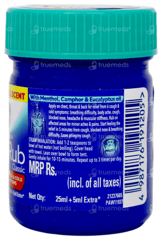 Vicks Vaporub Classic New Powerful Scent 25ml+5ml Extra