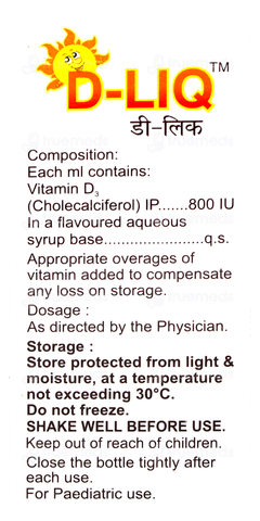 D Liq Oral Drops 15ml