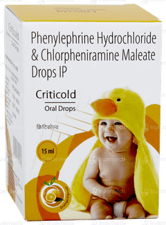 Criticold Orange Flavour Oral Drops 15ml