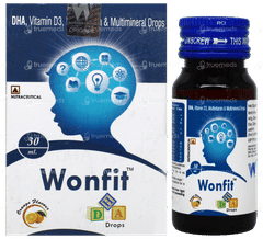Wonfit Dha Orange Flavour Oral Drops 30ml