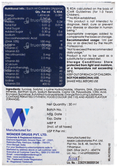 Wonfit Dha Orange Flavour Oral Drops 30ml