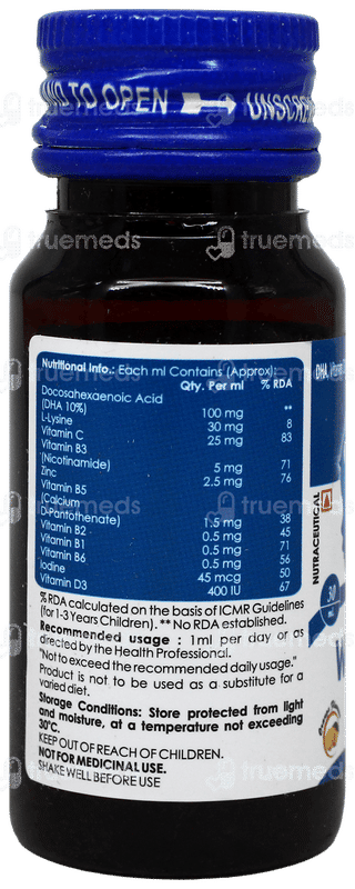 Wonfit Dha Orange Flavour Oral Drops 30ml