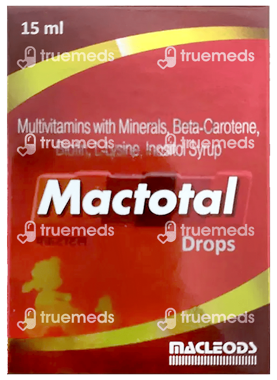 Mactotal Drops 15 Ml Uses Side Effects Dosage Price Truemeds