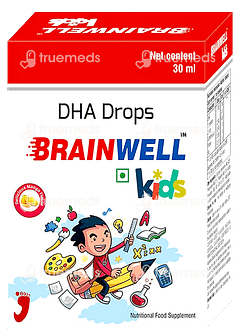 Brainwell Kids Mango Flavour Oral Drops 30ml