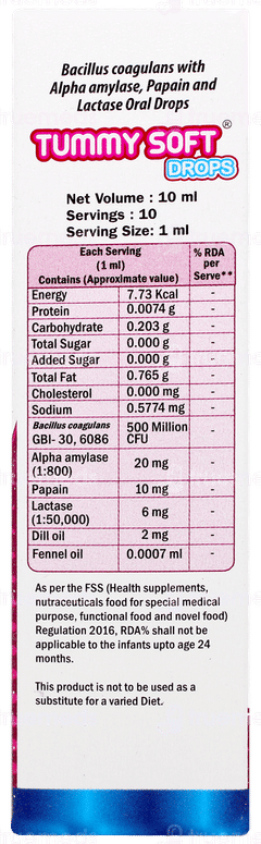 Tummy Soft Oral Drops 10ml