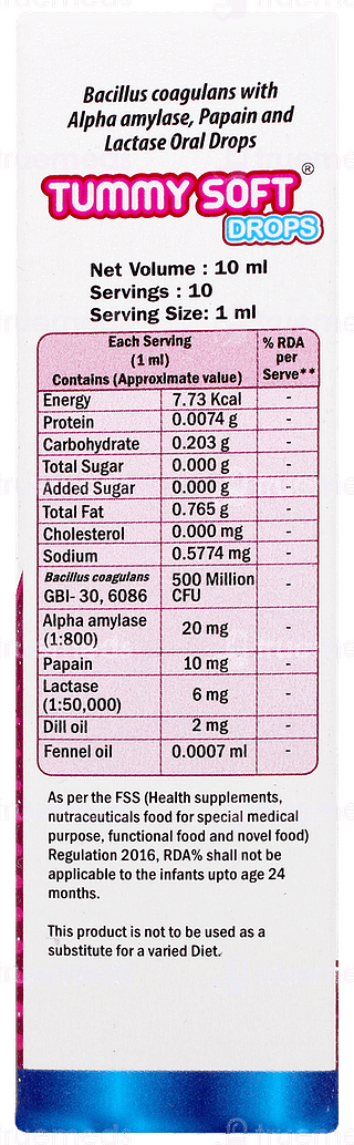 Tummy Soft Oral Drops 10ml