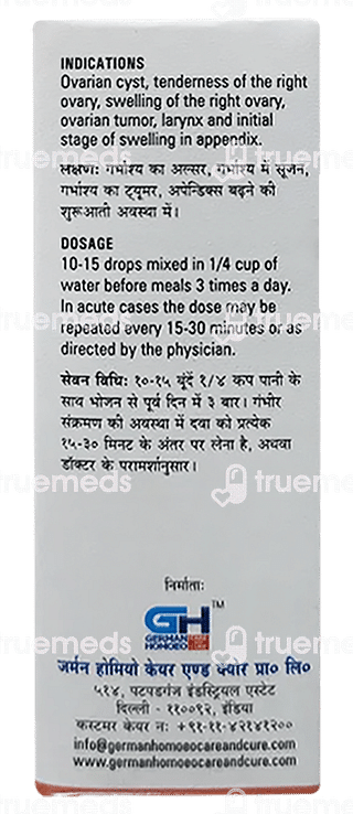 German's 535 Right Ovarian Cyst Drop 30 ML