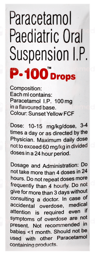 P 100 Oral Drops 15ml