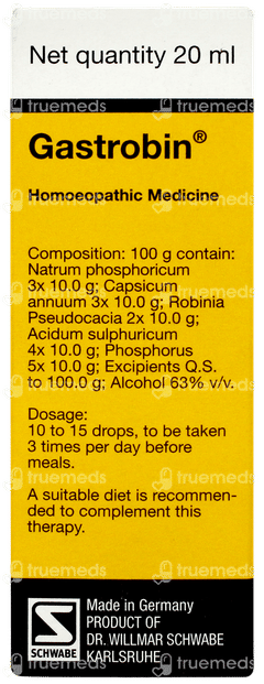 Dr Willmar Schwabe Gastrobin Drops 20ml