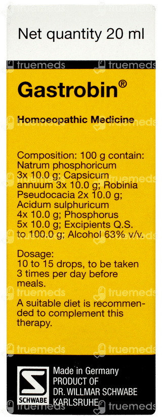 Dr Willmar Schwabe Gastrobin Drops 20ml