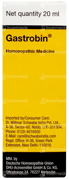 Dr Willmar Schwabe Gastrobin Drops 20ml